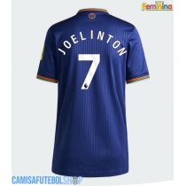 Camisa de time de futebol Newcastle United Joelinton #7 Replicas 3º Equipamento Feminina 2025-26 Manga Curta